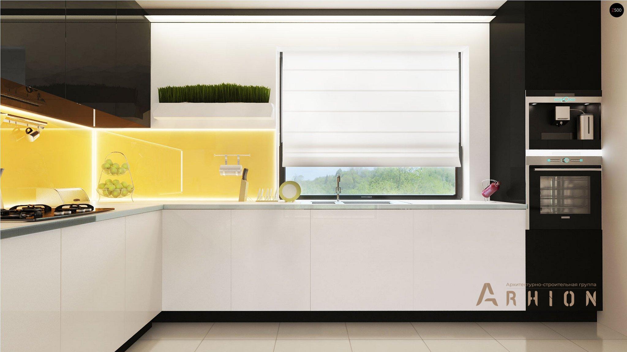 4. Проект одноэтажного дома в европейском стиле с двускатной кровлей, Z98 WP GP2, площадью - 167 кв c терассой, гаражом